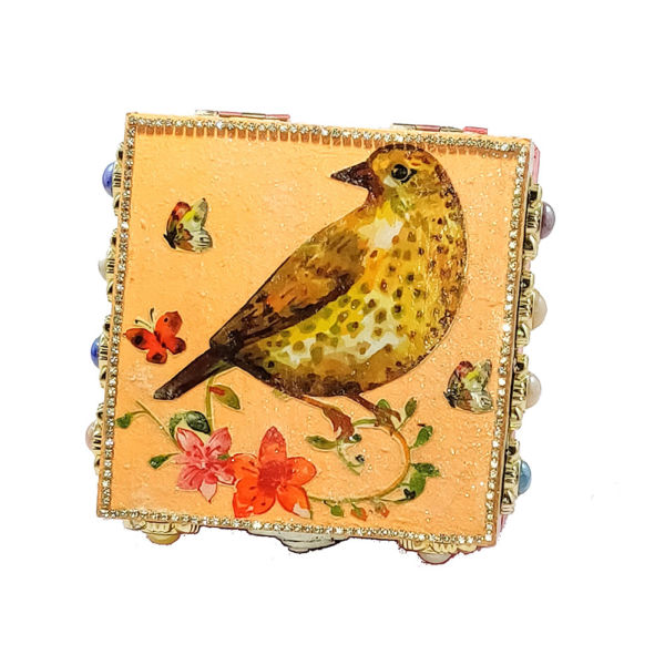 Hand painted Decoupage Jewellery Box - Image 2