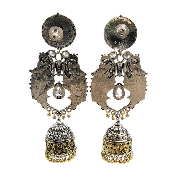 Peacock Pair Design Fashion Earrings - Image 2