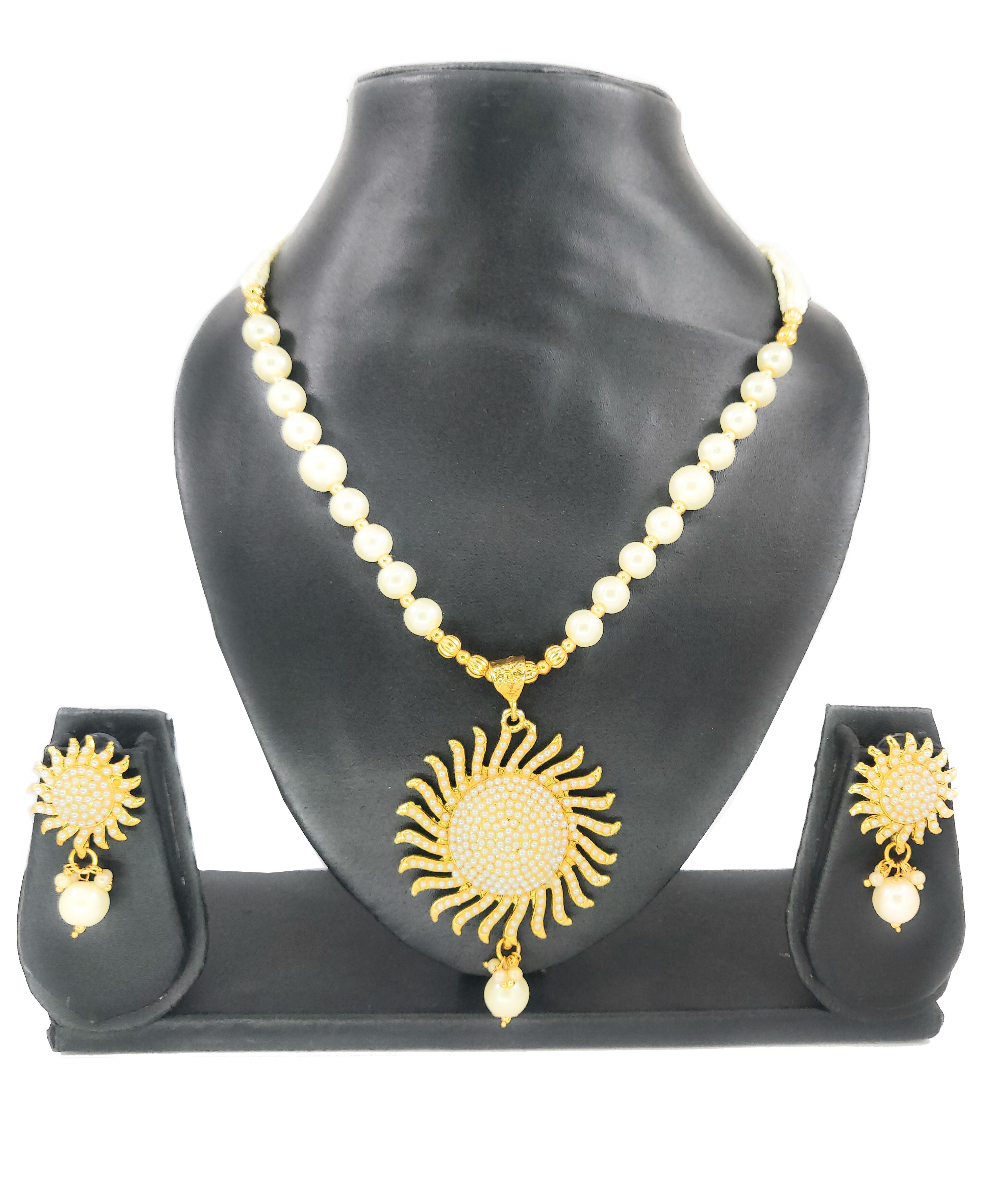 Pearl Necklace and Earring Set Bridal Jewellery