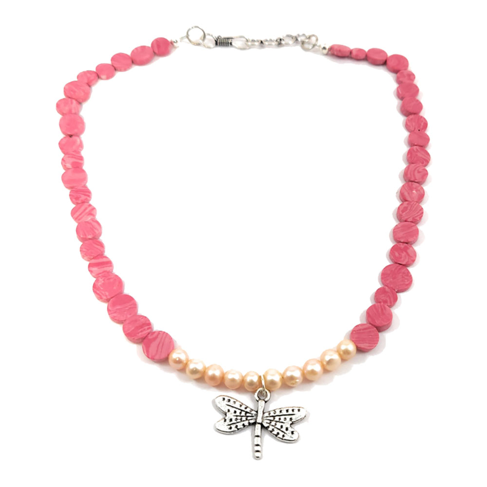 EDI Pink Beaded Necklace – shopallisondaniel.com
