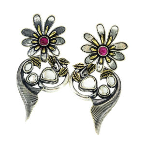 Floral Kundan Fancy Earrings
