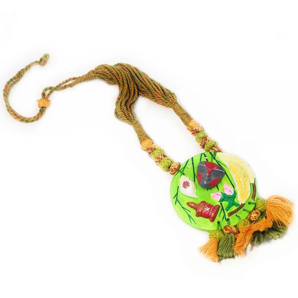 Handmade Terracotta Miniatures Traditional Elements Handmade Necklace - Image 5