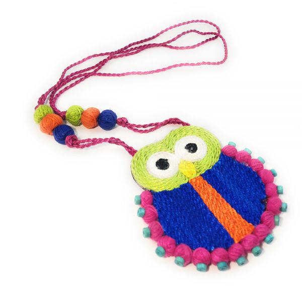 Owl Design Quirky Handmade Necklace for Women - Image 3