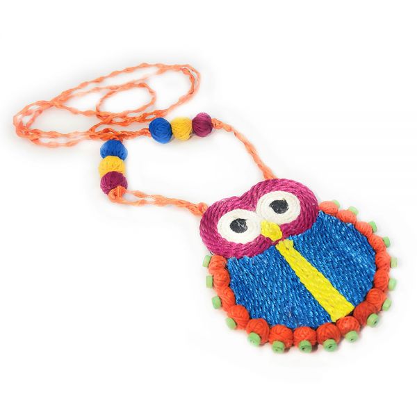 Owl Design Quirky Handmade Necklace for Women - Image 2