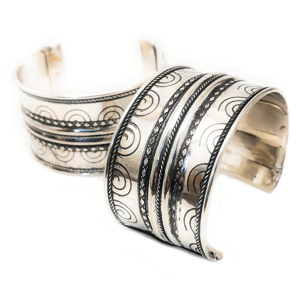 Beccalame Men Silver Cuff Bracelet Jewelry Retro India  Ubuy