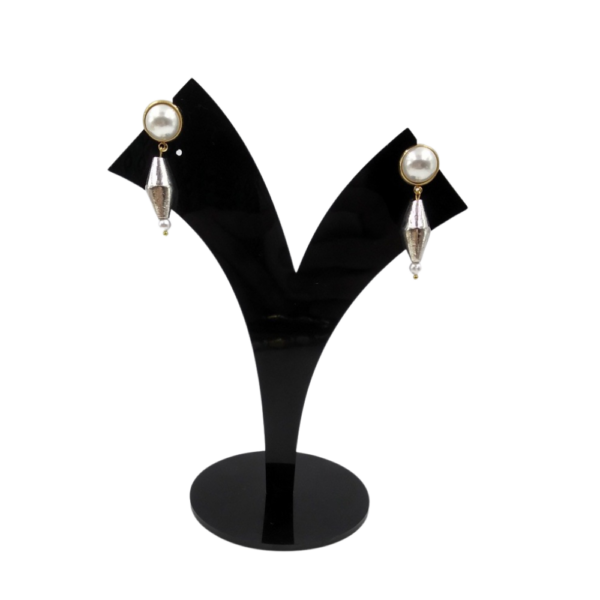 Handmade Dokra Beads Long Necklace and Earrings Set - Image 2