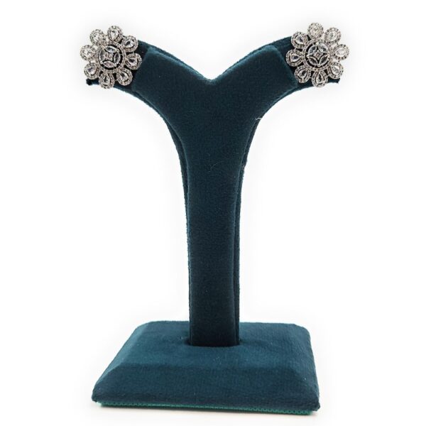 Small Flower Design AD Studs Earring - Image 9