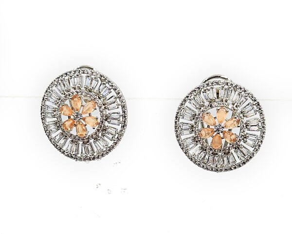 Round AD Stud Earring For Women