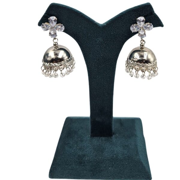 Antique AD Stud Jhumka Earring - Image 3