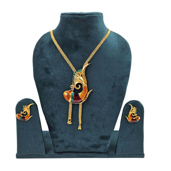 Fish Design Necklace set with Earrings