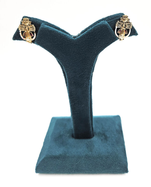 Durga Necklace Set with Earrings - Image 4