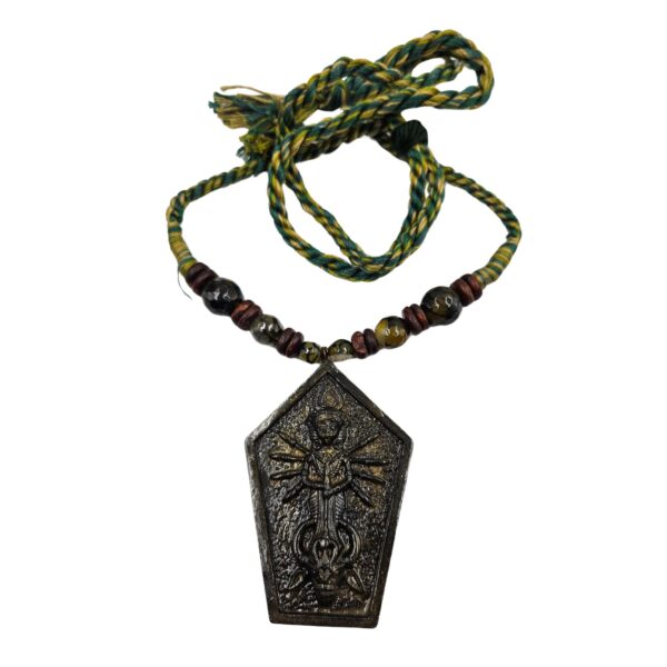 Handcrafted Terracotta Durga Necklace Set with  Earrings - Image 4